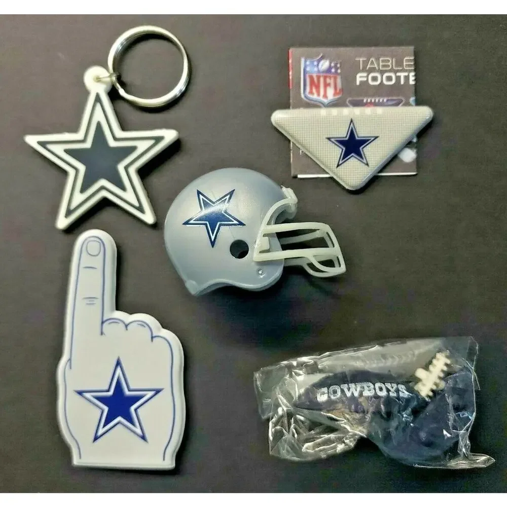 Dallas Cowboys Football Vending Charms‎ Lot of 5 Puzzle Helmet Key Chain 292